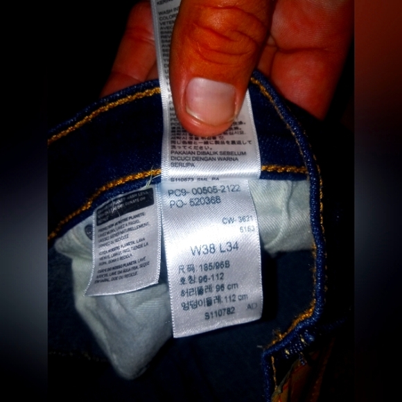 Levi's 505 Dark Blue Vintage 38x34 excellent Condition Selvedged Denim - Picture 2 of 8